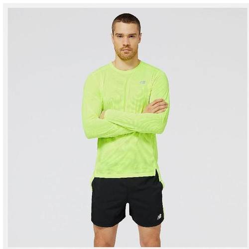 NEW BALANCE NB男士跑步长袖T恤衫速干直邮MT23225短袖2023年 - 图0