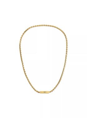 CALVIN KLEIN项链CK男抛光不锈钢磁性闭合BTS田柾国同款配饰礼物