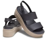 Crocs Летние пляжные универсальные босоножки на каблуке с открытыми пальцами ног на танкетке на платформе