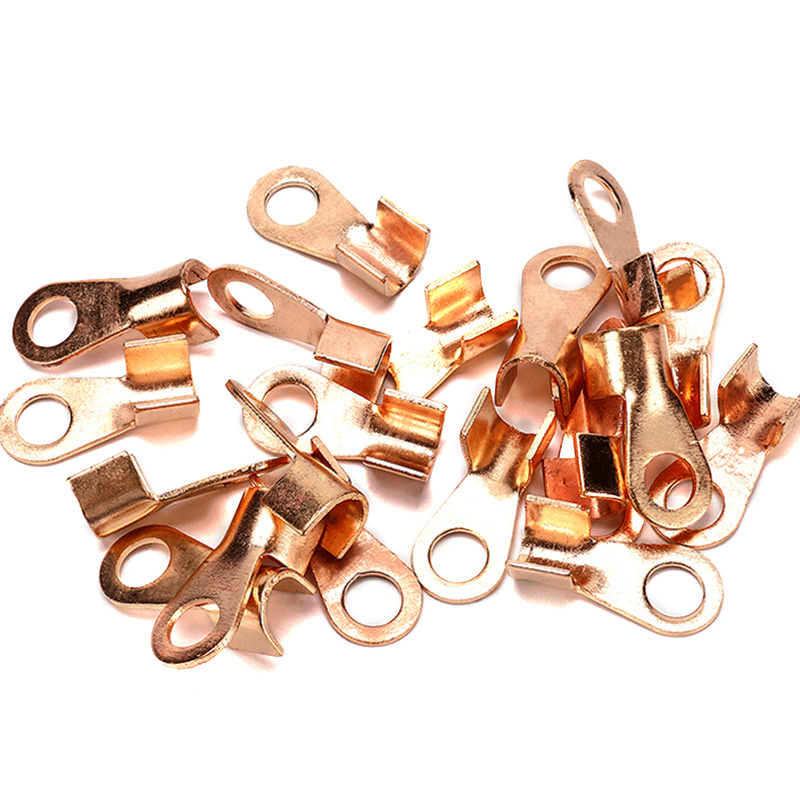 伊莱科开口接线端子铜鼻子电线接头快速冷压压线线鼻子OT系列100A - 图3