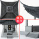 Diy antique puzzle mortise and tenon joint orchid pavilion monument architectural model
