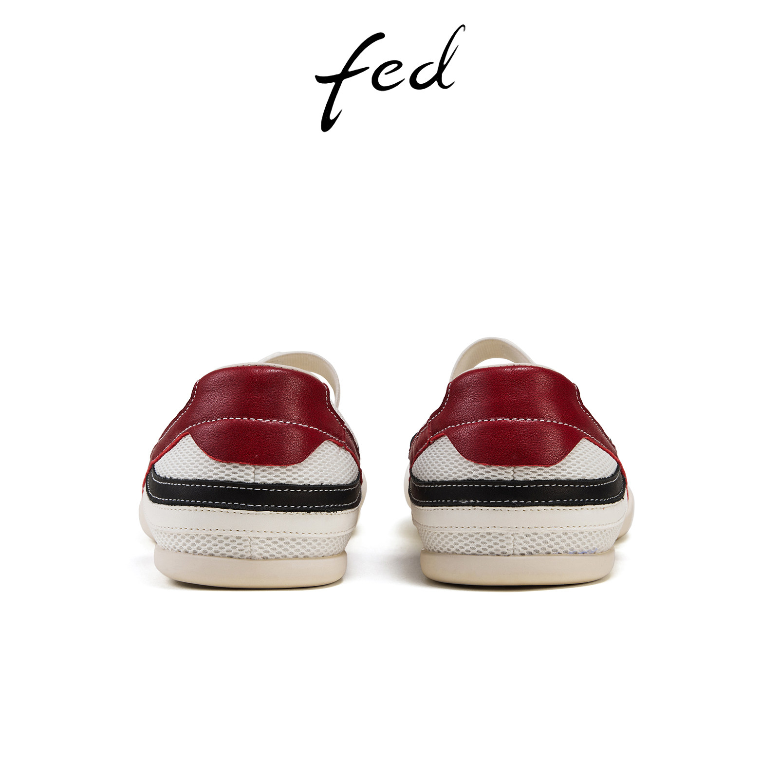 fed牛皮网面女鞋秋季圆头平底浅口妈妈鞋芭蕾玛丽珍运动休闲鞋女,淘宝优惠券,粉丝福利购,淘宝优惠卷