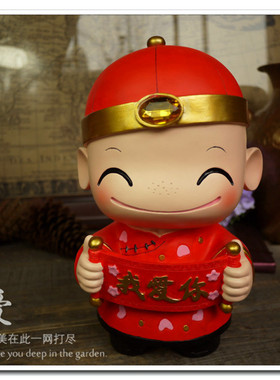 金童玉女创意树脂结婚礼物