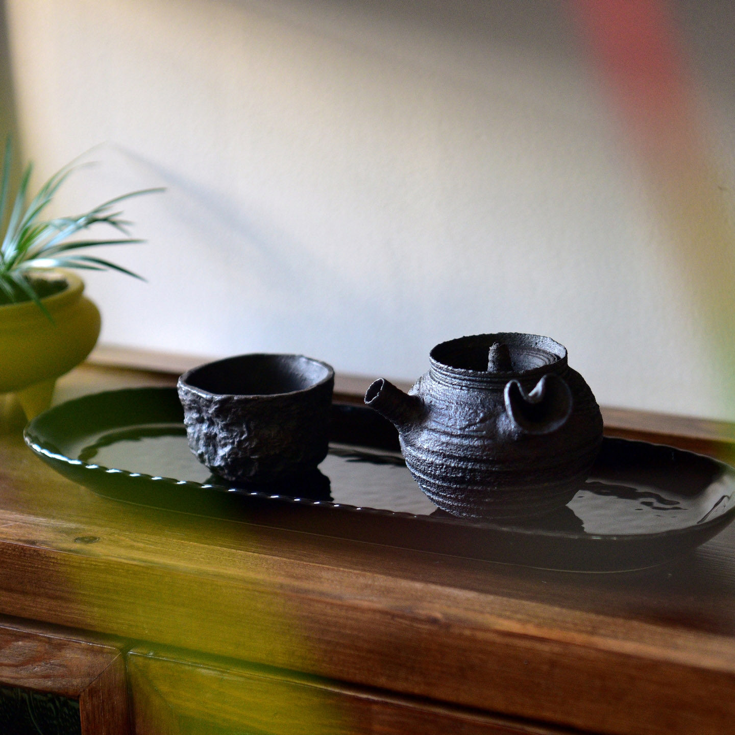 雅泥高温陶瓷椭圆长条盘子手捏肌理波浪口纯色美食摆盘早餐油条盘,淘宝优惠券,粉丝福利购,淘宝优惠卷