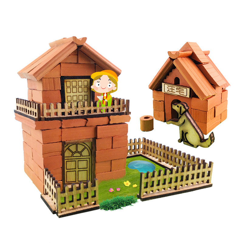 建筑模型仿真3d房子diy屋拼装玩具 艾妮芬特建筑/DIY小屋/拼装模型