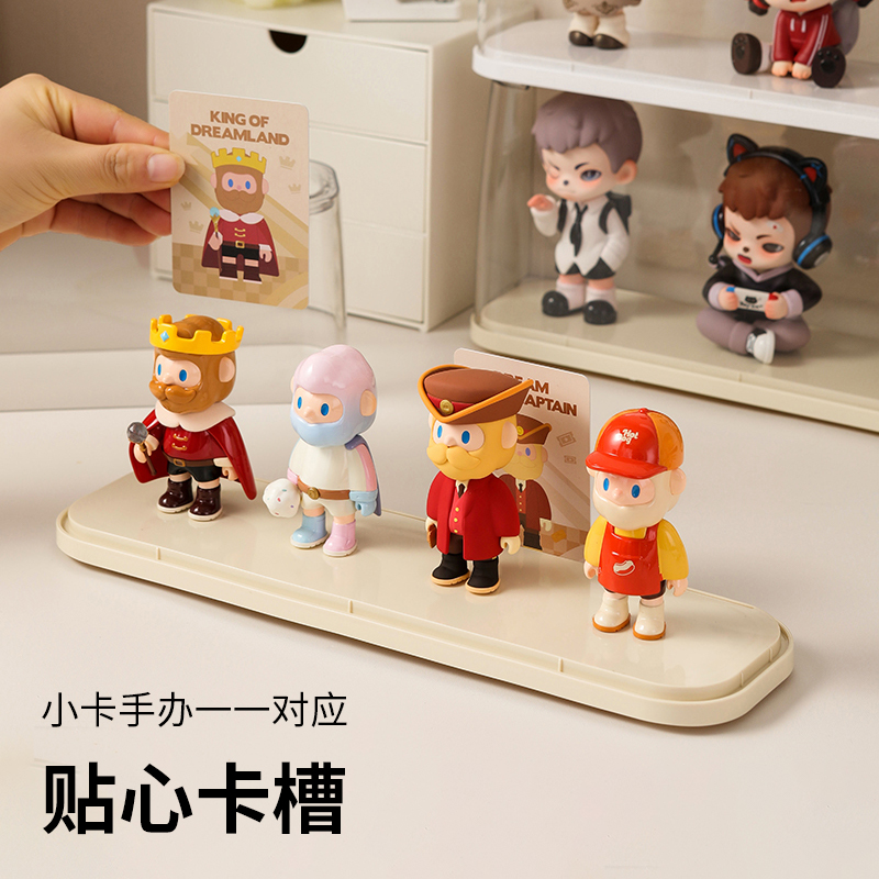 Blind box storage display rack transparent acrylic dustproof cute particle figure storage box bubble Matt ornament storage rack