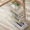 Office desktop storage box is fully transparent and convenient to find