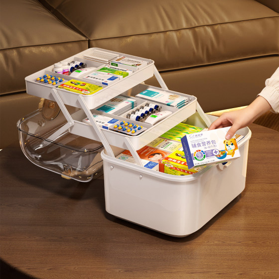 Large medicine box for home use