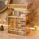 Kaman high-end light luxury glass cosmetics storage box