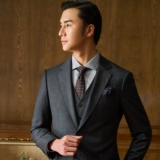 Импортный элитный шерстяной комплект, пиджак классического кроя, свадебное платье, костюм