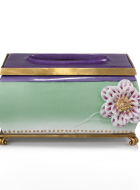 陶瓷配铜摆件陶瓷新中式