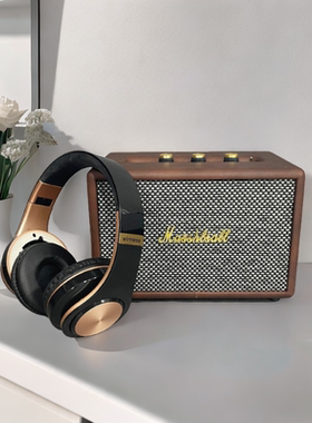 轻奢别墅客厅软装马歇尔音箱模型摆件仿真复古音响道具装饰品摆设