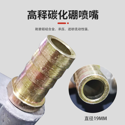 吉川V型喷砂枪头气动除锈纯碳化硼喷嘴各种耐磨手动自动箱式 配件 - 图2