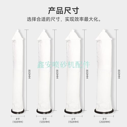 新品手动自动喷砂机用除尘布袋吸尘过滤袋带卡槽橡胶圈可非标定做 - 图2