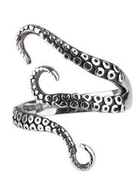 通用章鱼触手巨妖个性戒指