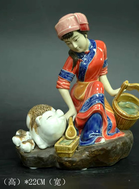 陶瓷仕女美女摆件客厅玄关电视柜