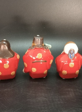 石湾公仔陶瓷福禄寿生日礼品摆件