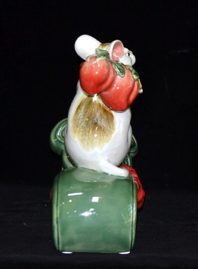 石湾公仔朋友老鼠摆件如意送客户