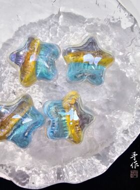 高定油画冷月莫奈限定秋冬搭配刘公子手作diy串珠手机链饰品配件