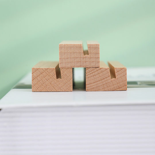 原木卡片底座便签夹照片名片夹摆件桌面创意便条夹留言夹明信片夹