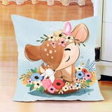 Подушка, мультяшная милая детская наволочка, «сделай сам», в цветочек