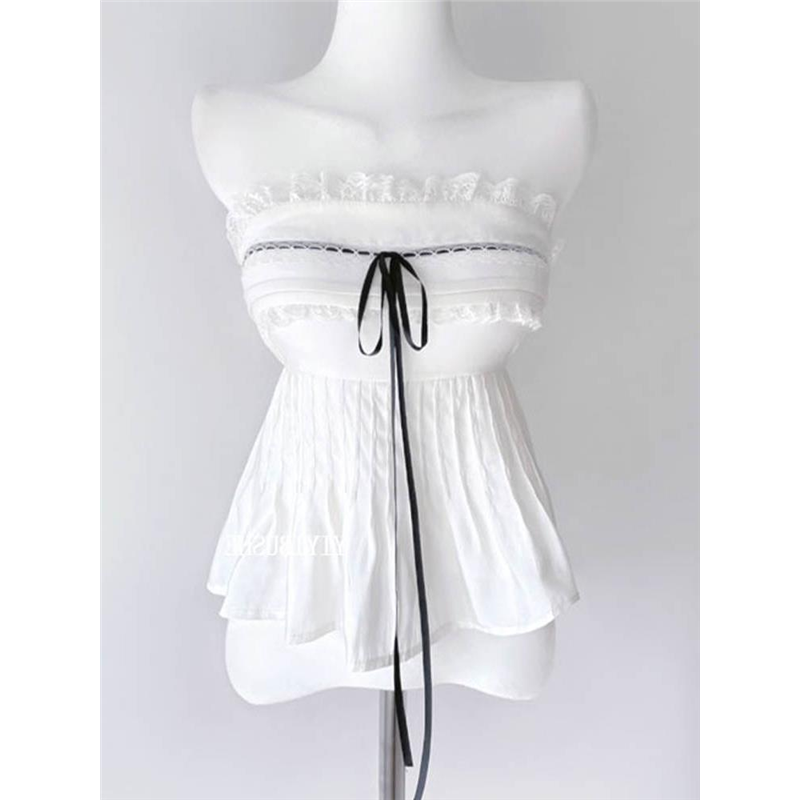 自制 LX589纯欲天花板~性感露肩蕾丝边系带抹胸上衣se,淘宝优惠券,粉丝福利购,淘宝优惠卷