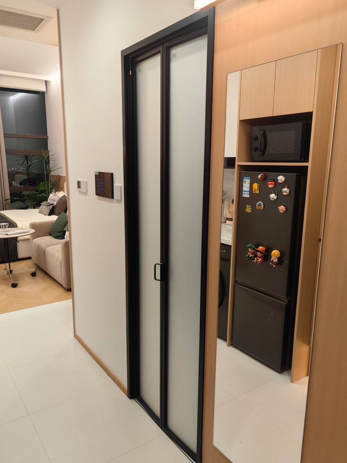 钛镁合金吊轨移门小折叠卫生间推拉厨房无下轨浴室玻璃门对开阳台,淘宝优惠券,粉丝福利购,淘宝优惠卷