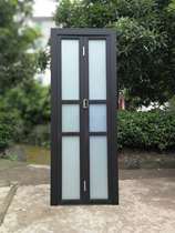 Titanium magnesium alloy hanger rail mobile door small folding toilet push-pull kitchen No down rail bathroom glass door open to balcony