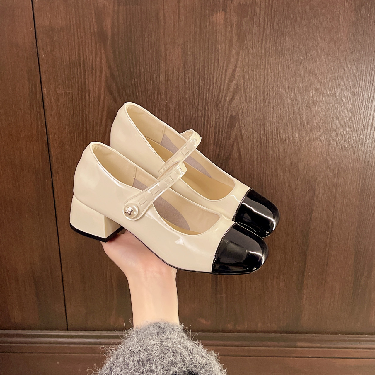 法式小香风粗跟玛丽珍女鞋2026春秋新款百搭气质温柔风中跟单鞋女,淘宝优惠券,粉丝福利购,淘宝优惠卷