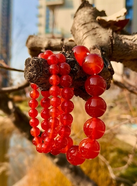 手链玛瑙冰种男女玉石礼物情侣款