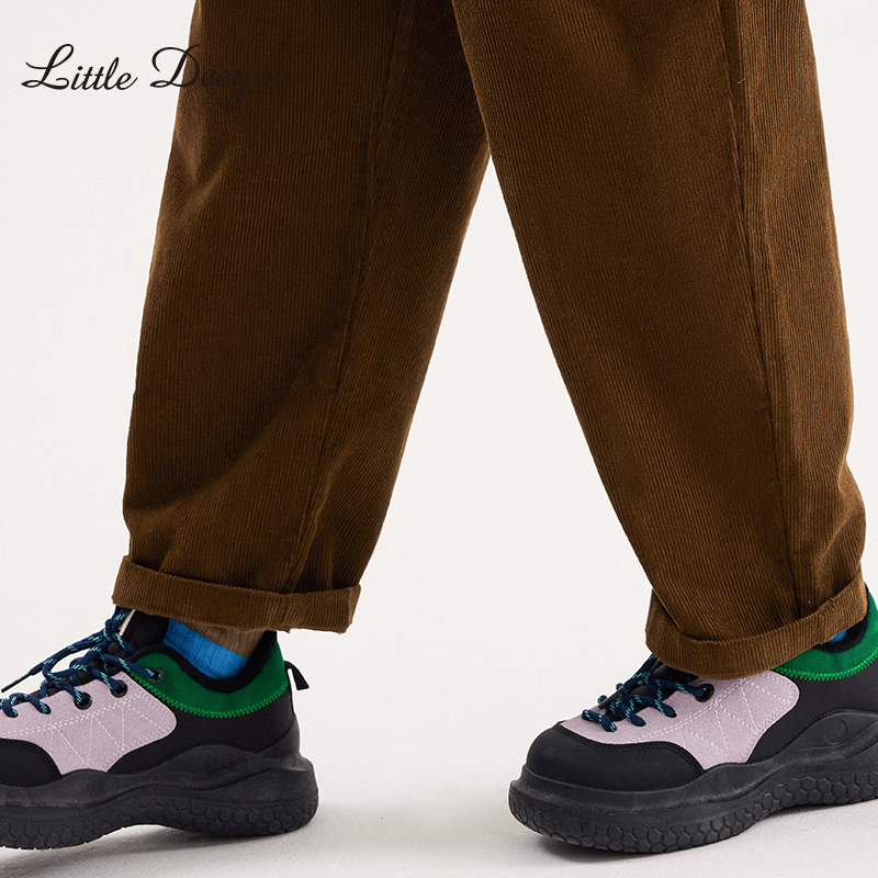 【特价】女童加绒裤子2025秋季新款儿童加厚灯芯绒长裤保暖休闲裤 - 图2