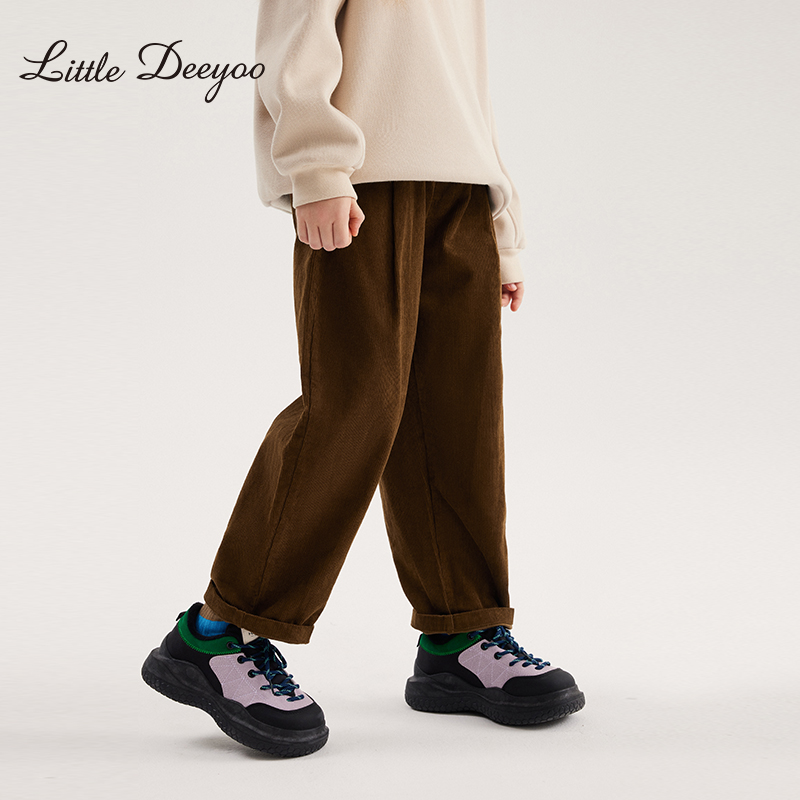 【特价】女童加绒裤子2025秋季新款儿童加厚灯芯绒长裤保暖休闲裤 - 图1