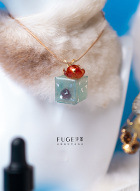 理想盒吊坠 艺术家手作皮雕塑贺岁迎新礼物