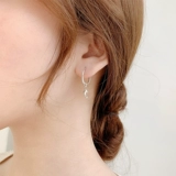 Кольцо, серьги, серебряный браслет, небольшой дизайнерский браслет с одной бусиной, серебро 925 пробы, тренд сезона