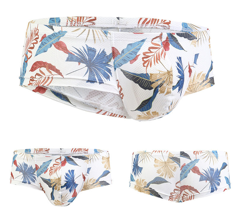 小平角性感半包臀大囊袋男士内裤网孔网眼卡通印花透气大丁字裤衩,淘宝优惠券,粉丝福利购,淘宝优惠卷