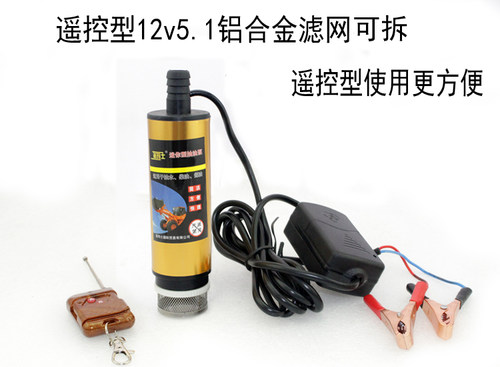 12V24V220V伏潜水泵电动微型抽油泵柴油泵水泵抽水机直流电瓶泵 - 图3