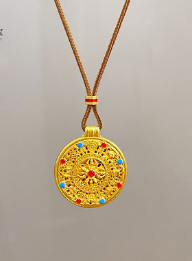 韦雪同款沙金镂空珐琅彩刚