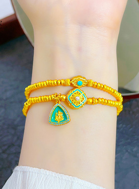 金店同款沙999古法冰蓝花