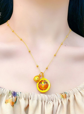 新中式沙金999烧蓝珐琅扎