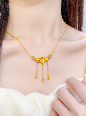 金店同款沙古法錾刻丁香花