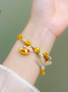 沙金999珐琅马卡龙色摇木