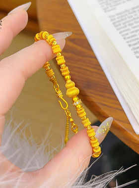 新中式古法沙金拉丝葫芦猫