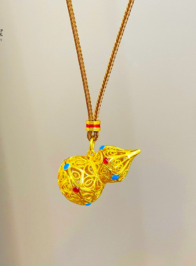 金店同款沙古法烧蓝镂空掐