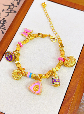 新款沙金999三角碎九尾狐