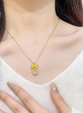 古法沙金点钻鸽子蛋蝴蝶结