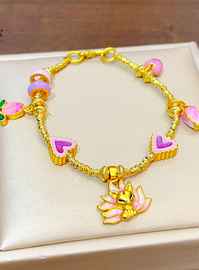 沙金999烧蓝珐琅彩九尾狐