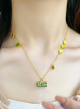 古法烧蓝珐琅沙金如意喜乐