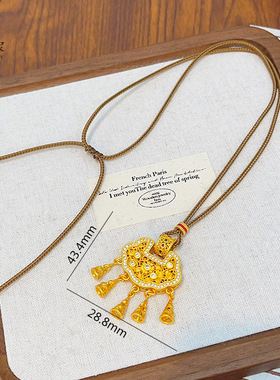 沙金999点钻镂空同心莲流