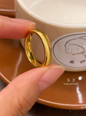 金店同款古法沙精品猫眼戒