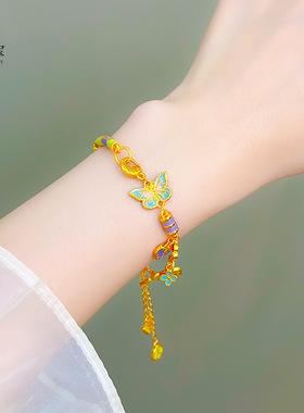 久不掉色沙金999烧蓝珐琅